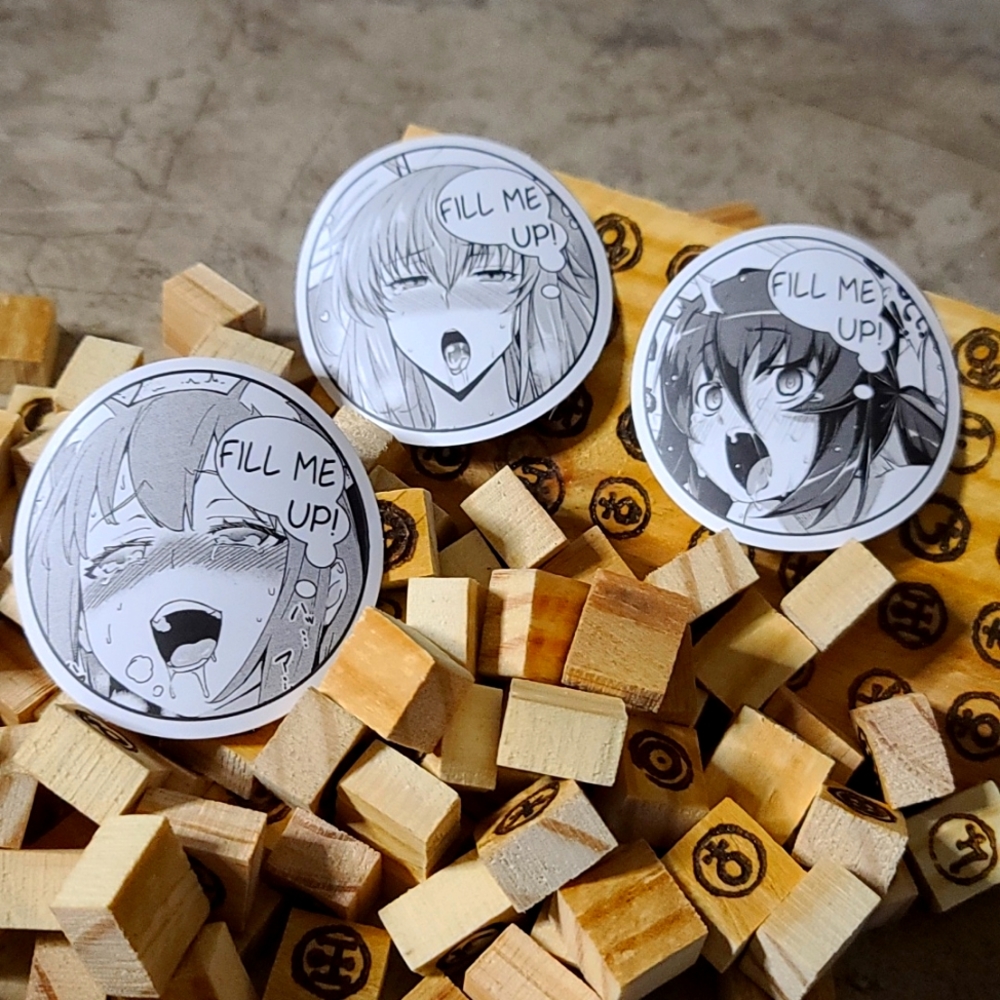 Ladies Careful Gas Prices Are Soaring! Fill Me Up Waifu Stickers